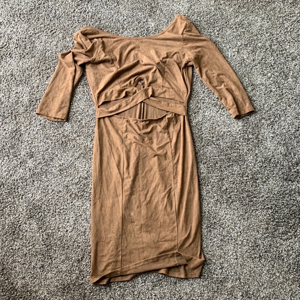 Long sleeve mini dress